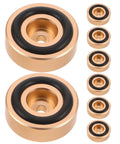 No Slip Cutting Board Feet With Rubber Pads For Kitchen Wood Appliances Aluminum Alloy Base Air Circulation Gap Anti Skid Grip Pads