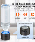 Hydrogen Water Bottle Generator With SPE Technology On The Go Portable 230 Milliliter Capacity with power base and charging port.