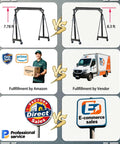 Comparison of All In One Heavy Duty Gantry Crane Kit For Shop Or Garage, 4000 Lb Rating options with fulfillment and sales service differences.