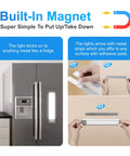Magnetic mount installation for Slim USB Rechargeable 30 LED Under Cabinet Lights 2 Pack Motion Activated Night Lights.