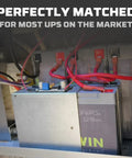 12V LiFePO4 BT10 Battery With Built-In BMS 128Wh Portable UPS Backup installed in power setup