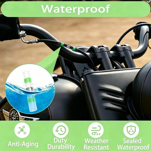 Top Shelf Hella Reliable Waterproof Heat Shrink Solder Seal Butt Wire Connectors 18 To 16 Awg Green Marine Rv Automotive Electrical Terminals 100 Piece Box on motorcycle handlebar