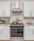 Kitchen with Six Pack Five Inch Gold Kitchen Cabinet Handles Set For Cabinets And Drawers Dressers Cupboards Wardrobes Premium 128mm Cabinet Pulls