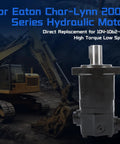 Drop-In Hydraulic Motor Replacement For Eaton Char-Lynn 2000 Series Gerotor with excavator backdrop