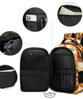 Interior of Printed Cat Theme Backpack For Everyday Use Dope Unisex Large Capacity Daypack With Durable Polyester Fabric And Smooth Zipper