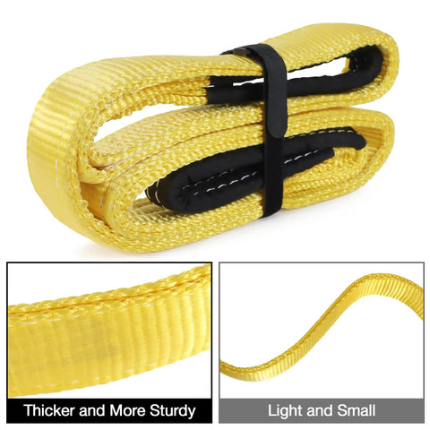 Heavy Duty Polyester Lift Straps Are Built Tough At Two Inches Wide By Twenty Feet Long Featuring Rock Solid Twist Eyes And Two Ply Construction For Engine Hoists Daily Grind And Big Load Hauls