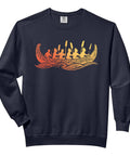 Outrigger Canoe Hawaiian Tribal Shirt Sweatshirt For Men And Women Dope Island Vibe Comfort Colors Gear Polynesian Art Hoodie