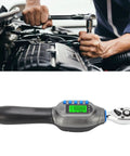 Digital Torque Wrench 1/4 Inch CRV Steel High Precision Electric Driver For Automotive And Bike Maintenance 13-265 Lb-In in use on an engine.