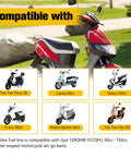 Dirt Bike Heavy Duty Fuel Line With Filter 3 By 16 Inch GY6 image showing compatible scooters and motorcycles