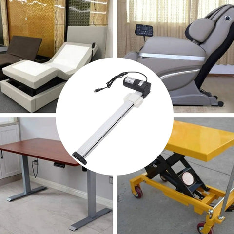 Heavy Duty 400 Mm Linear Electric Actuator With Strong Dc Motor Drives Smooth Silent Lift For Recliner Furniture And Home Mods image with furniture and actuator.