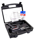 Dual Wattage Soldering Gun Kit With Three Tips And Solder In Carrying Case, 260W And 200W Power, Model D550PK, open case view