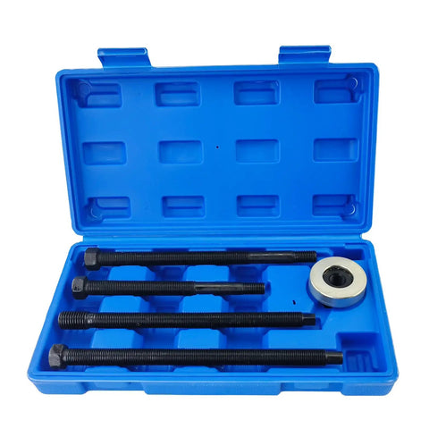 Five-Piece Long Reach Harmonic Balancer Installer Kit in blue case with M16x2.0, M12x1.75, M14x1.5, M12x1.5 adapters.