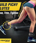 Hella Thick Padded Ankle Strap For Cable Machine Attachment Heavy Duty Gym Gear To Glute Kickbacks And Leg Raises during a workout.