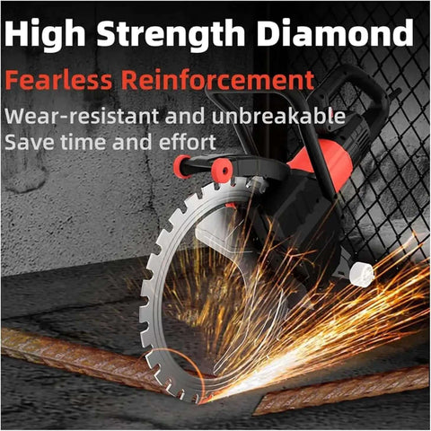 High Strength Diamond Blade of Pro Grade 8900 Watt Brushless Ring Saw for deep concrete cutting and granite grooving.