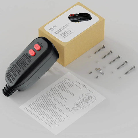 GFCI Plug Replacement Auto Reset 15 Amp 3 Prong 3 Wire Waterproof Ground Fault Circuit Interrupter Heavy Duty Safe Power Outlet