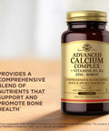 Bottle of Advanced Calcium Complex With Zinc Boron D3 And K2 For Bone Health And Mineral Support Non-GMO Gluten Free Dairy Free