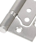 Close-up of Heavy Duty Stainless Steel Ball Bearing Door And Window Hinges With Mute Silent Rotation Rustproof Furniture Hardware.