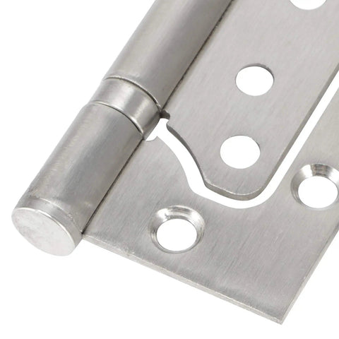 Close-up of Heavy Duty Stainless Steel Ball Bearing Door And Window Hinges With Mute Silent Rotation Rustproof Furniture Hardware.