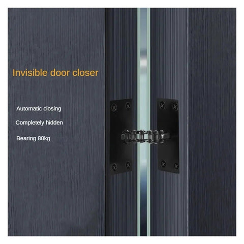 Concealed Pipe Chain Spring Door Hinge With Built In Soft Close For Interior Doors, showcasing concealed chain mechanism
