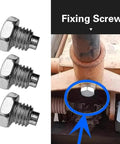 Two Piece Floor Jack Handle Bolt Set For Three And Four Ton Horizontal Hydraulic Jacks With 12 By 1.75 Precision Threads on display.