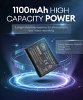Fresh LP E10 Camera Batteries Two Pack For Canon EOS Rebel T3 T5 T6 T7 T100 1100D 1200D 1300D 1500D 2000D 3000D 4000D displayed with specifications.