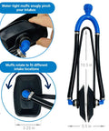 Dual Flow Water Muffs For Outboard Motors, Dockside Ready Double Sided Engine Flush Kit With Hose Adapter dimensions