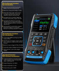 Three In One Oscilloscope Multimeter And DDS Signal Generator Handheld Tool with two channels shown with function display