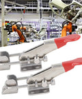 Set Of 2 Adjustable Stainless Steel Toggle Clamp Pull Latches, 400 Lb Capacity in industrial setting