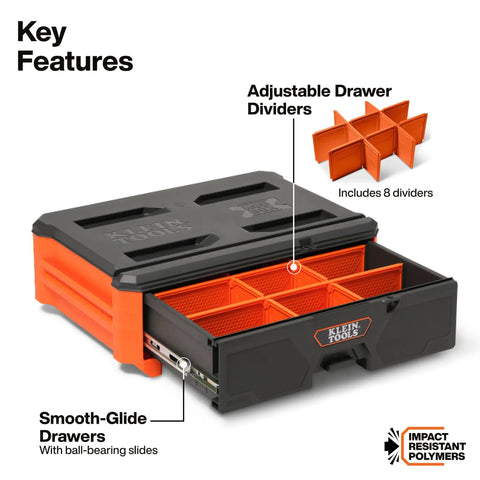 Compact Single Drawer Tool Organizer With Full Width Layout And Slick Ball Bearing Slides Custom Adjustable Dividers Plus Anti Slip Foam Mat For Snug Shop Setups That Glide Like Butter