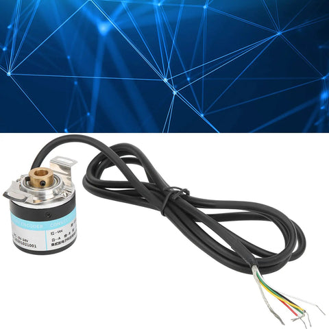Half Hollow Shaft Incremental Encoder for 3 Phase Motors 6mm Shaft DC 5 24V Switch Encoder Plug and Play Ready High Precision Feedback