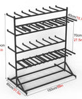 Heavy Duty Steel Water Sports Gear Rack For Life Jackets Helmets And Rescue Buoy Wall Mount Outdoor Marine Dock Setup dimensions 150x80x155 cm.