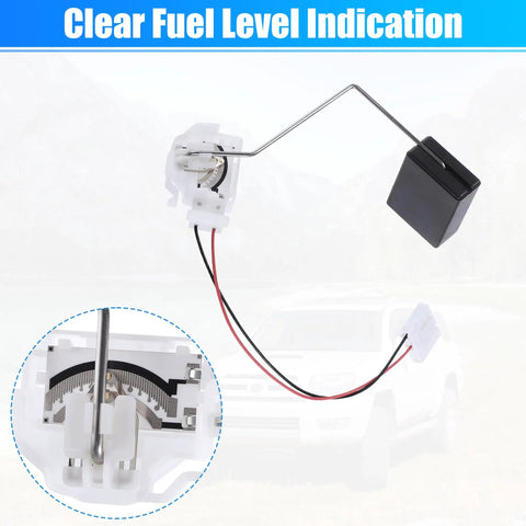 Fuel Tank Float Gauge Sending Unit And Fuel Level Sensor For Toyota 4Runner Limited SR5 Sport 4.0L V6 4.7L V8 And Lexus GX470 2003 2009 OE Quality Replacement To Keep Your Fuel Gauge Reading Right., clear fuel level sensor with float arm and wiring