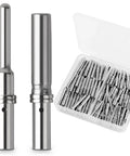 DT Series Connector Contact Kit With 16-20 AWG Terminals And Sockets, 50 Pairs, 13A Max, packaged turned contacts displayed