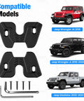 Jeep Sun Visor Repair Kit With Zinc Alloy Clips For 2018 JK, 2018 To 2023 JL And 2020 To 2023 Gladiator alongside vehicles