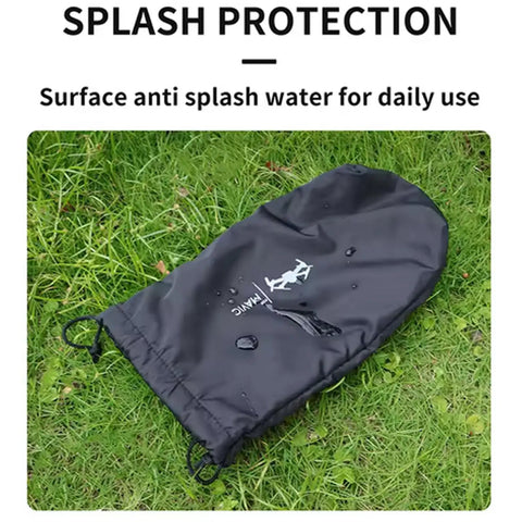 Water Repellent Drone Storage Bag For DJI Mavic 4 Pro Mavic 3 Pro And RC Pro 2 Remote Controller Case on grass showcasing water-repellency