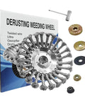 10 Inch Universal Weed Brush Cutter Head For String Trimmers With 10mm Drive Shaft steel weed eater attachment kit