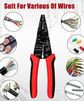All In One Wire Stripping And Crimping Tool For Cables, Cutting And Wiring, Multifunctional And Multi Purpose with wire examples