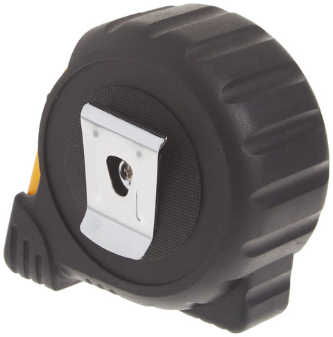 8m By 25mm Metric Gripper Tape With Nylon Coated Blade, Easy Grip Rubber Jacket, Ergonomic Compact Case, side view