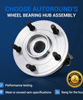 Front Wheel Hub And Bearing Assembly 5 Lug With ABS Fits 2005 2006 2007 2008 2009 2010 Jeep Grand Cherokee And Commander Drop-In Replacement Front Axle Hub Unit