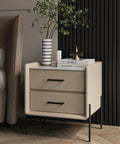 Matte Black Cabinet Handles Set Of 2 Stainless Steel Square Bar Pulls For Drawers And Dressers in a modern bedroom setup.