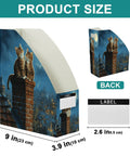 Three Pack File Folder Holders For Magazines Binders Notebooks Books And Documents With Cat City Moon Sky Design