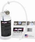Front view: Cal-Spec Tools brake bleeder kit with one-way valve, magnet mount, 16oz bottle, 16in hose