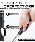 Hand using Golf Grip Trainer For Consistent Swing And Nail Your Hand Positioning Portable Training Aid With Non Slip ABS