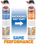 Heavy Duty Closed Cell Spray Foam Insulation Kit With Class A Fire Rating And Solid R Value Heat Blocking displayed in spray cans.