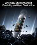 128GB USB Drive With Smart Display Dope Fast USB 3 Point 2 Gen2 Type C SSD Memory Stick For ProRes 4K Video Editing On iPhone 15 16 17 Android Windows Mac Tablet, zinc alloy shell