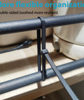 12 Inch Zip Ties Double Sided Toothed 100 Lbs Tensile Strength Heavy Duty Tough As Nails Cable Wire Ties installed on railing