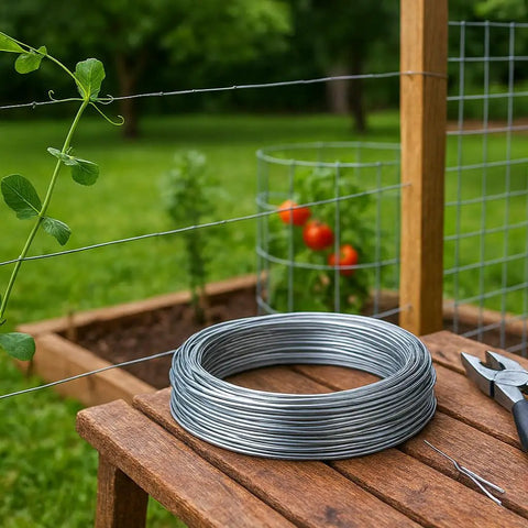 Galvanized Steel Wire Mesh 12 Gauge 100 Ft Roll Heavy Duty Fence Wire For Chicken Coops Garden Fencing Animal Pens Crafts Self Tying Steel Wire With 300 Lb Load Limit Rust Resistant