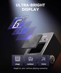 Chromatic Guitar Tuner Pedal DT1 with ultra-bright display for electric guitar and bass, highlighting stage adaptability features