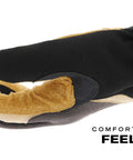 Fastfit Leather Work Gloves That Keep Your Hands Safe And Grippy For Tough Jobs, side view, brown and black, size large.
