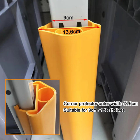 Built Tough Bright Yellow Column Protectors For Parking Garages And Warehouses Durable Pvc Square Post Guards with size dimensions 9cm and 13.6cm